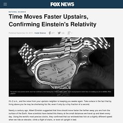 Time Moves Faster Upstairs, Confirming Einstein's Relativity