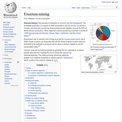 Uranium mining - Wiki
