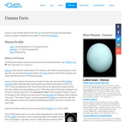 Uranus  l  Uranus facts, pictures and information.