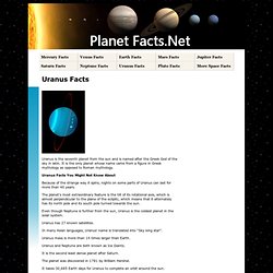 Uranus Facts - PlanetFacts.net