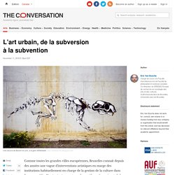 L’art urbain, de la subversion à la subvention