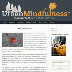Urban Mindfulness – Finding Peace in the Middle of It All » Mind
