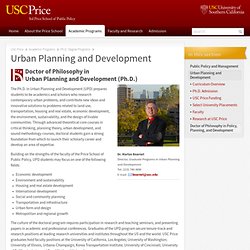 Urban Planning and Development // USC Price