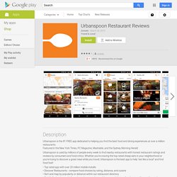 Urbanspoon Restaurant Reviews - Android Apps on Google Play