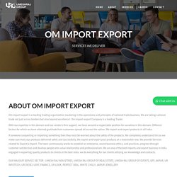 Om Import Export