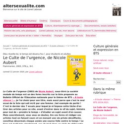 Le Culte de l’urgence, de Nicole Aubert - altersexualite.com
