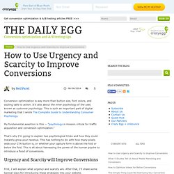 How to Use Urgency and Scarcity to Improve Conversions