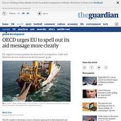OECD urges EU to spell out its aid message