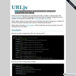 URI.js - URLs in Javascript