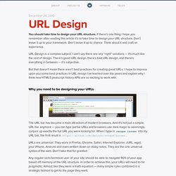URL Design — Warpspire