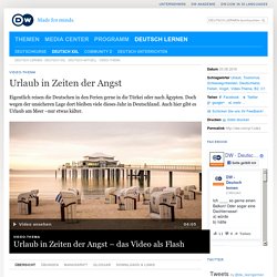 Urlaub in Zeiten der Angst