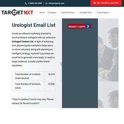 Urologist Mailing List - TargetNXT