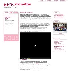 URSCOP Rhône-Alpes - SCOP
