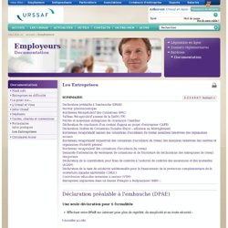 DPAE (exDUE) - Espace Employeurs