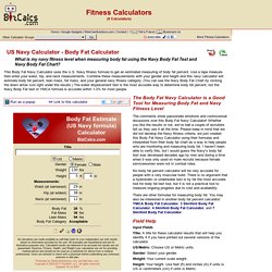 US Navy Calculator - Body Fat Calculator