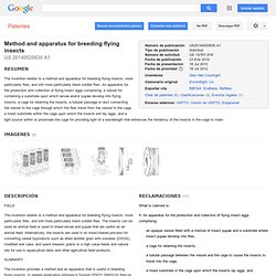 Patente US20140020630 - Method and apparatus for breeding flying insects - Google Patentes