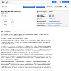KOGANE HARADA MAGNETIC SOROBAN - Google Patents
