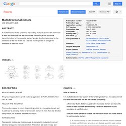 Patent US6384515 - Multidirectional motors - Google Patents