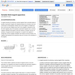 Variable field magnet apparatus - Google Patents