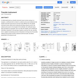Patent US7739168 - Transfer instrument - Google Patents