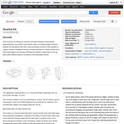 Brevet US8258388 - Ocarina kit - Google Brevets