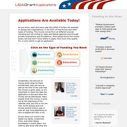 USA Grant Applications