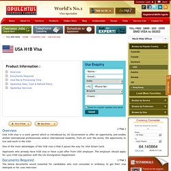 USA H1B Visa Guidance