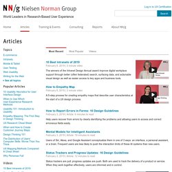Alertbox: Jakob Nielsen's Column on Web Usability