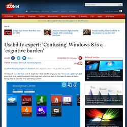 Usability expert: 'Confusing' Windows 8 is a 'cognitive burden'