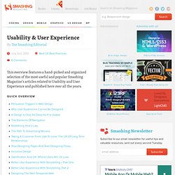 Usability & User Experience - Smashing Magazine