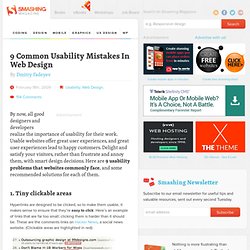 9 Common Usability Mistakes In Web Design