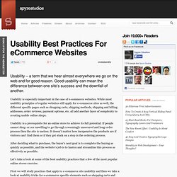 Usability Best Practices For eCommerce Websites