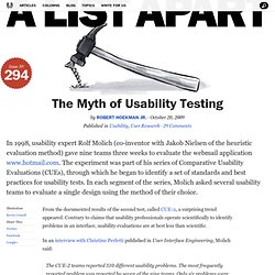 The Myth of Usability Testing