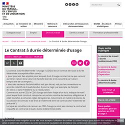 CDD d'usage, taxation de 10 € : ce que dit le code du travail