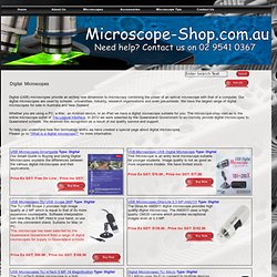 USB Microscopes and Digital Microscopes