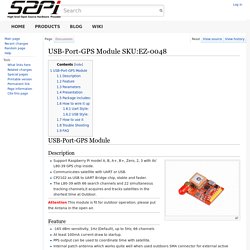 USB-Port-GPS Module SKU:EZ-0048 - 52Pi Wiki
