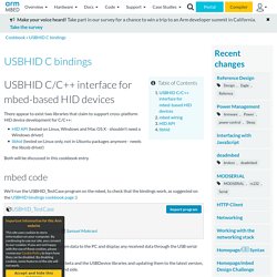 USBHID C bindings - Cookbook