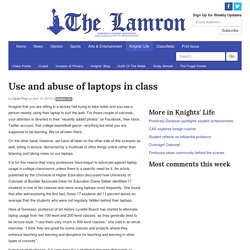 Use and abuse of laptops in class - The Lamron