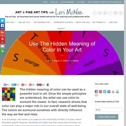 Use The Hidden Meaning of Color In Your Art