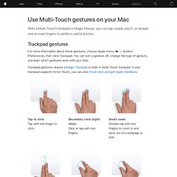 Use Multi-Touch gestures on your Mac