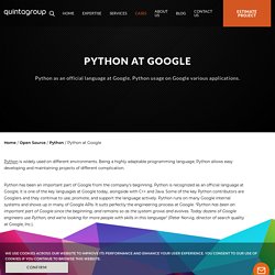 Use of Python at Google