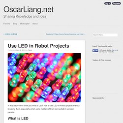 Use LED in Robot Projects