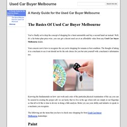 Used Car Buyer Melbourne