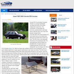 Used Honda CR-V 1997-2001 expert review