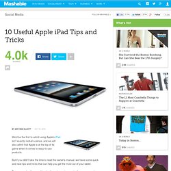 10 Useful Apple iPad Tips and Tricks