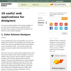 10 useful web applications for designers