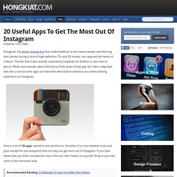 20 Useful Apps to Get the Most Out of Instagram