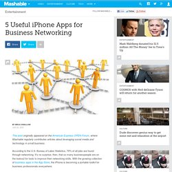 5 Useful iPhone Apps for Business Networking