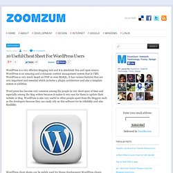 10 Useful Cheat Sheet For WordPress Users