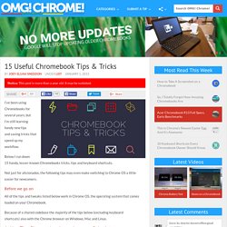 15 Useful Chromebook Tips & Tricks